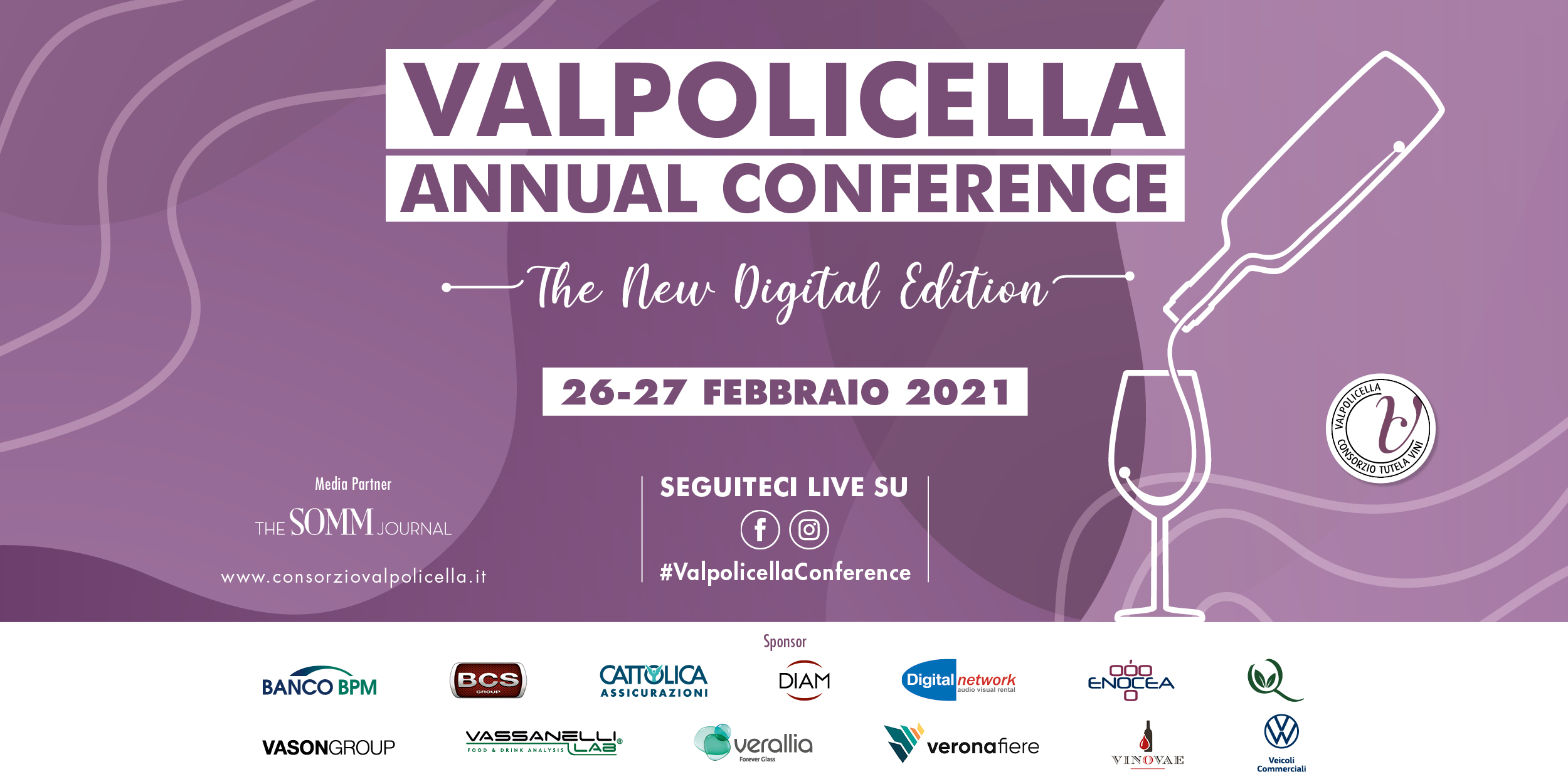 VINO: LA VALPOLICELLA VA IN RETE CON IL PRIMO EVENTO TOTALMENTE DIGITALE REALIZZATO DA UN CONSORZIO