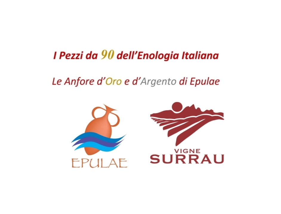 Conferite Tre Anfore d’Oro di Epulae ai vini della Cantina Vigne Surrau di Arzachena.