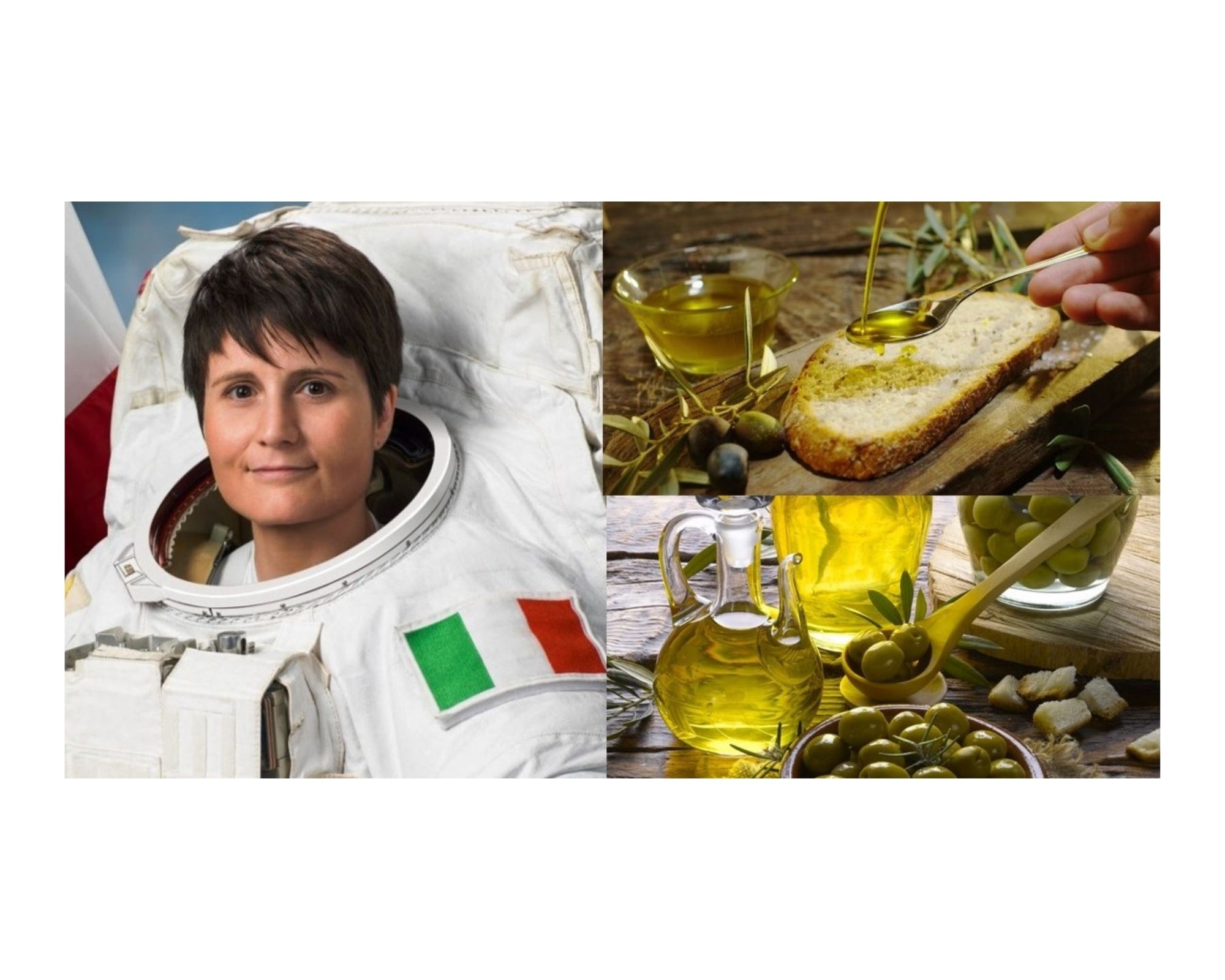 L’olio d’oliva extravergine italiano vola tra le stelle con Samantha Cristoforetti.