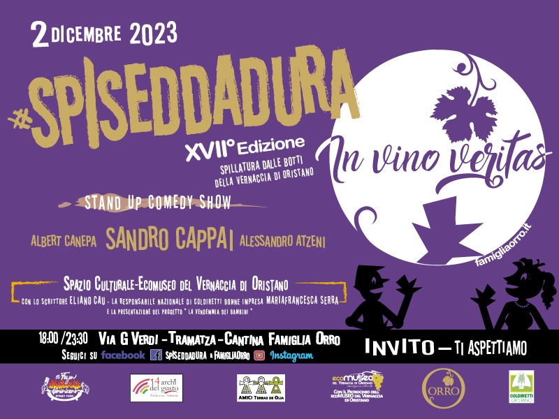 SA SPISEDDADURA XVII edizione “IN VINO VERITAS”