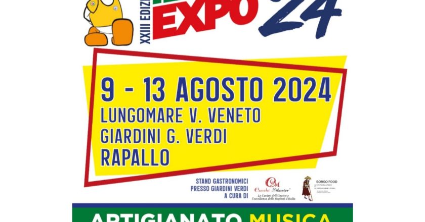 “TigullioExpo 2024” la 23ª edizione si svolgerà a Rapallo dal 9 al 13 agosto.