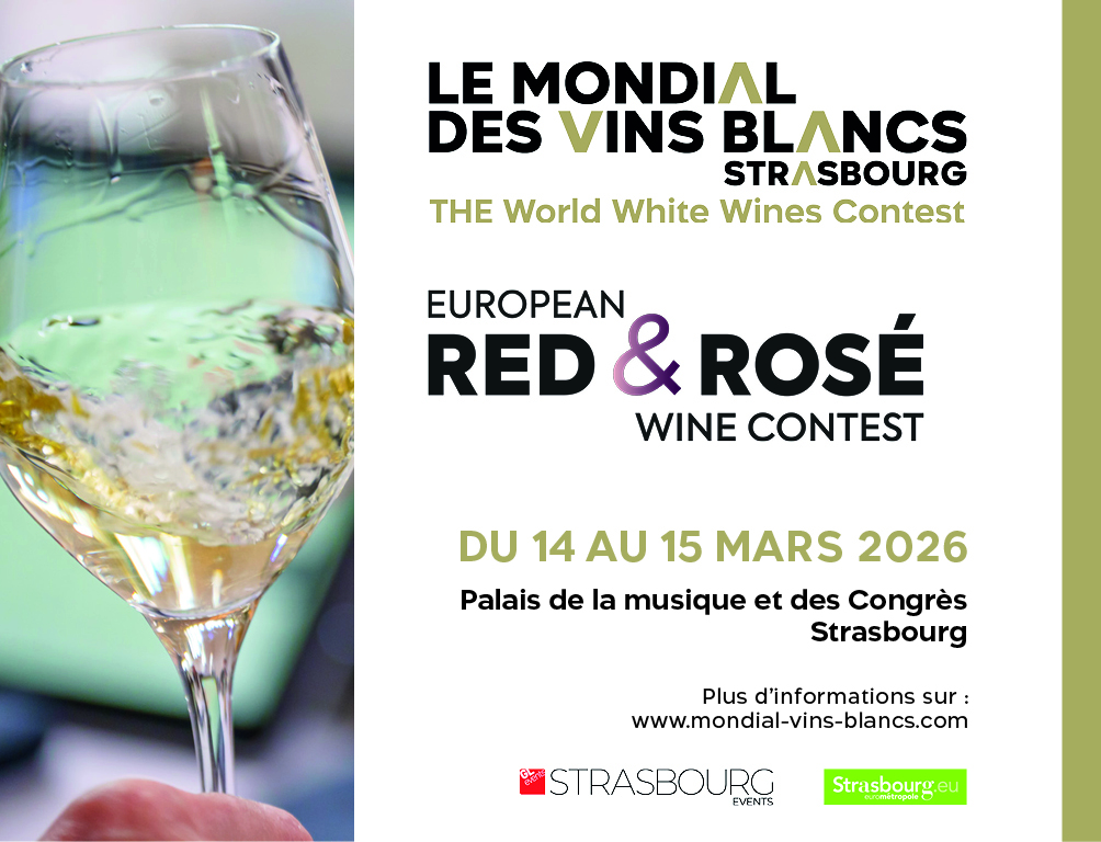Strasbourg Events apre le iscrizioni ai suoi due concorsi internazionali di vino: Il Mondial des Vins Blancs Strasbourg & l’European Red & Rosé Wine Contest